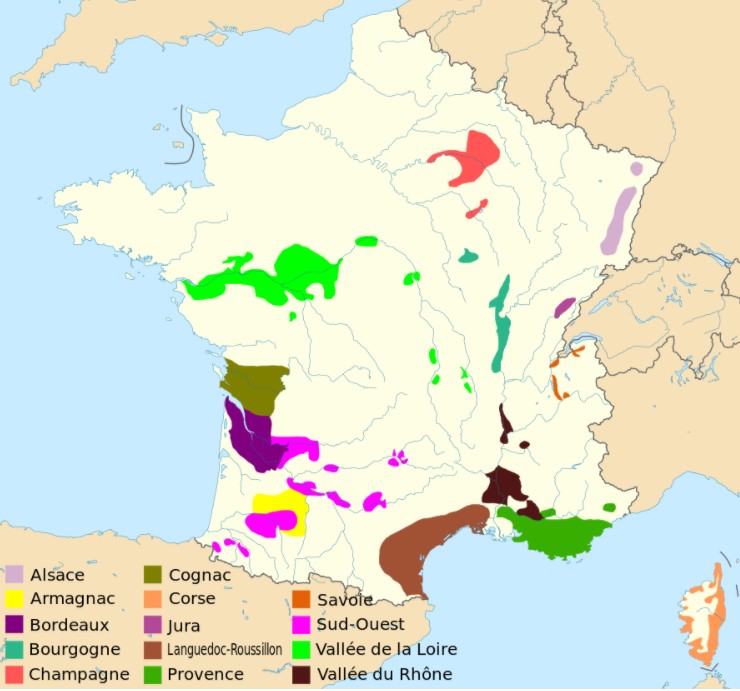 Guide Des Régions Et Appellations Viticoles De France AOC-AOP Et IGP